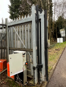 Existing gate – FAAC operator visible